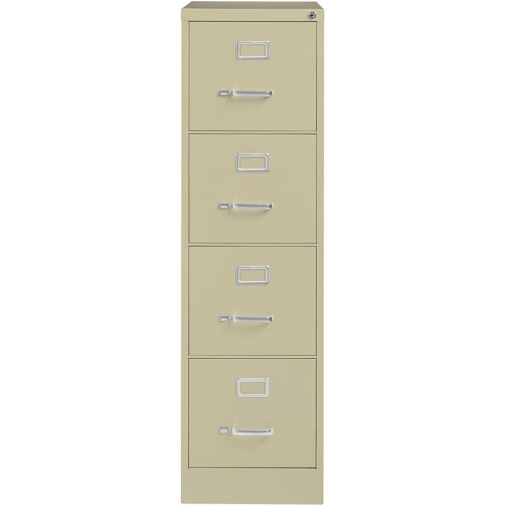 Beige 4-Drawer Metal Letter File Cabinet O202