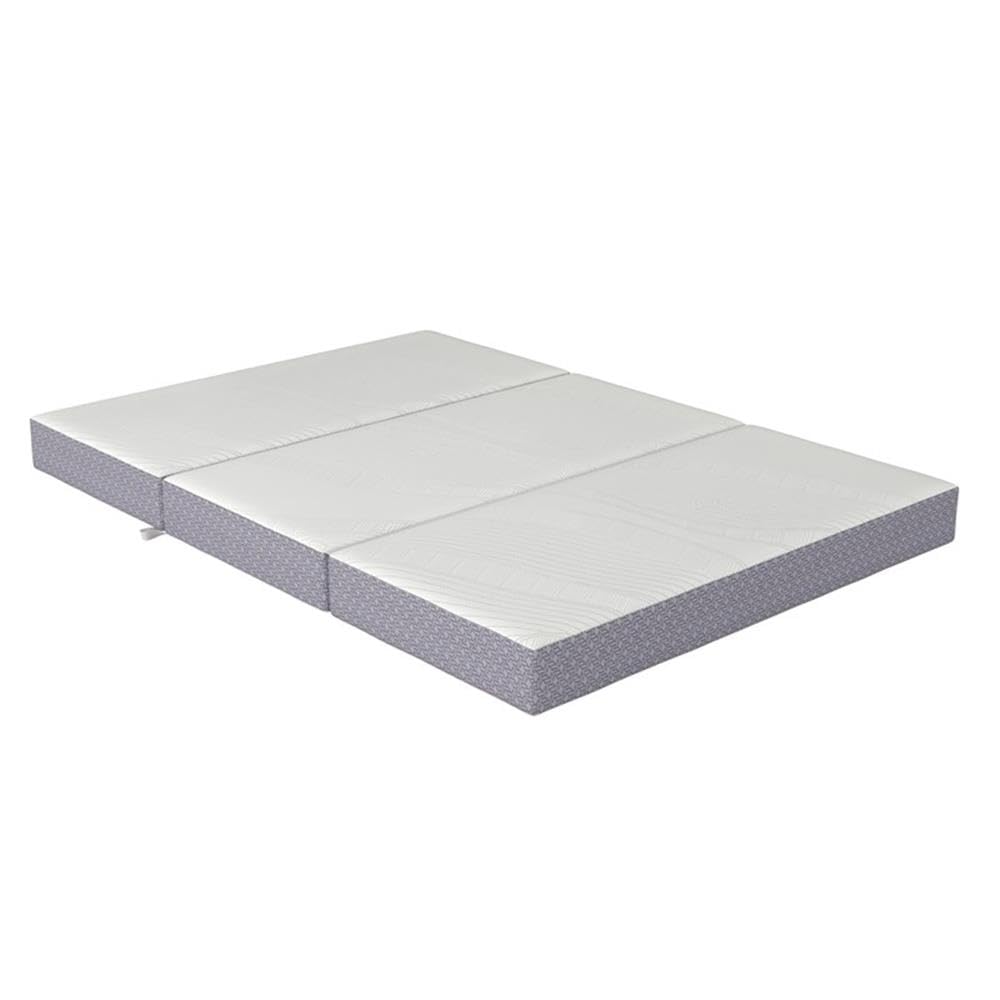 Full 6" Folding Memory Foam Mattress, Gray Knit Cover, Tri-Fold K5302