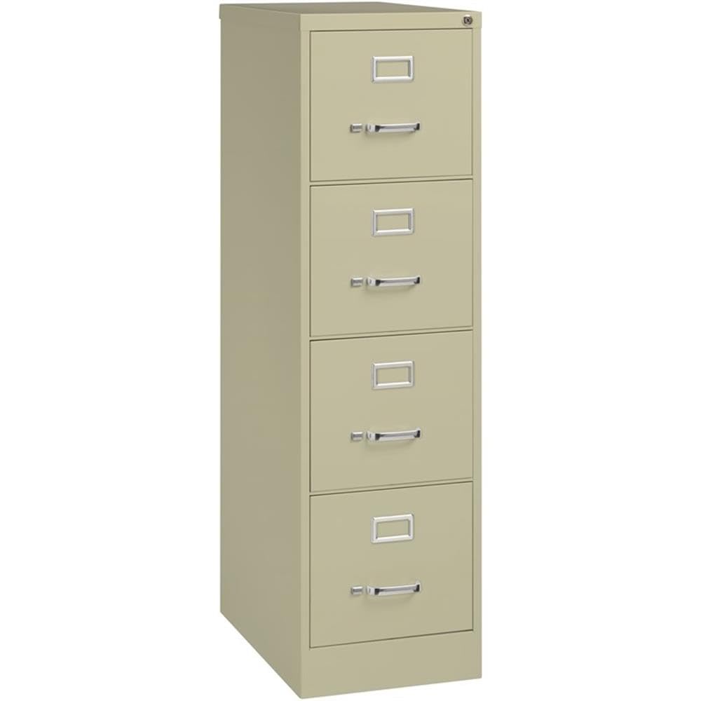 Beige 4-Drawer Metal Letter File Cabinet O202