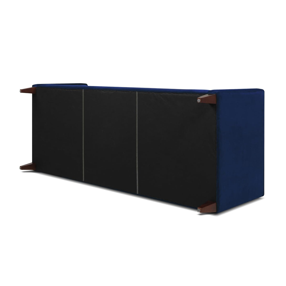 Navy Blue Velvet Tufted Sofa L257