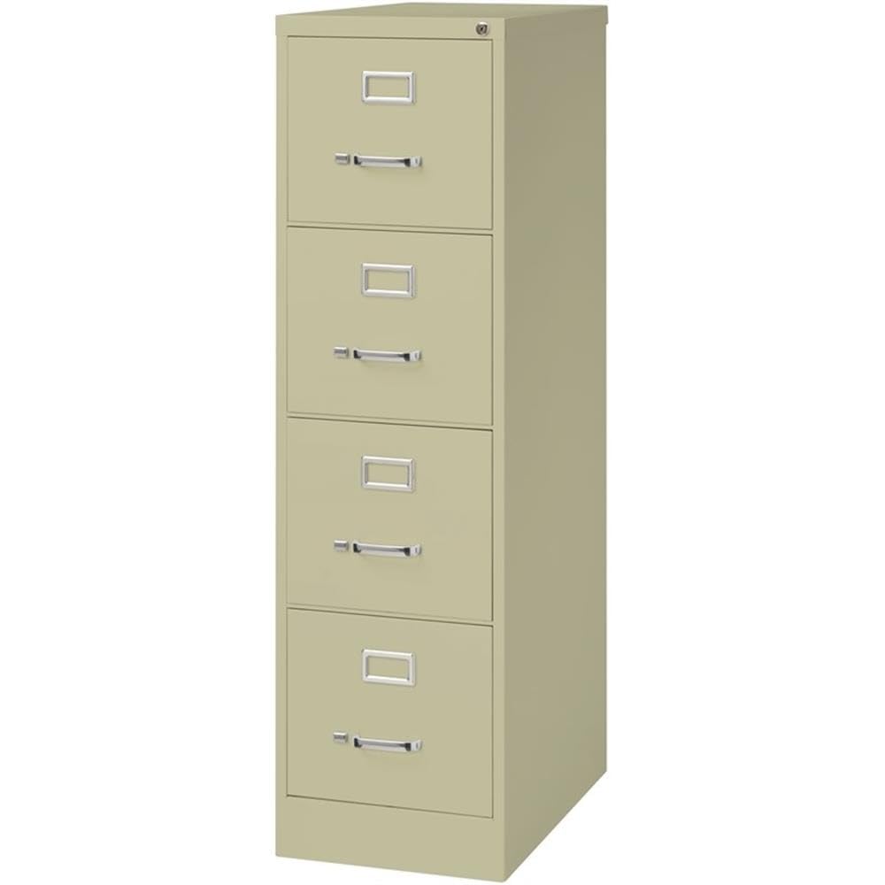 Beige 4-Drawer Metal Letter File Cabinet O202