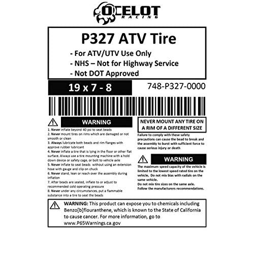 Front ATV/UTV Tire 19 x 7-8 L37909