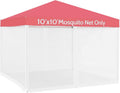 Mosquito Net 4-Panel Canopy Screen Wall with Zipper White Z198