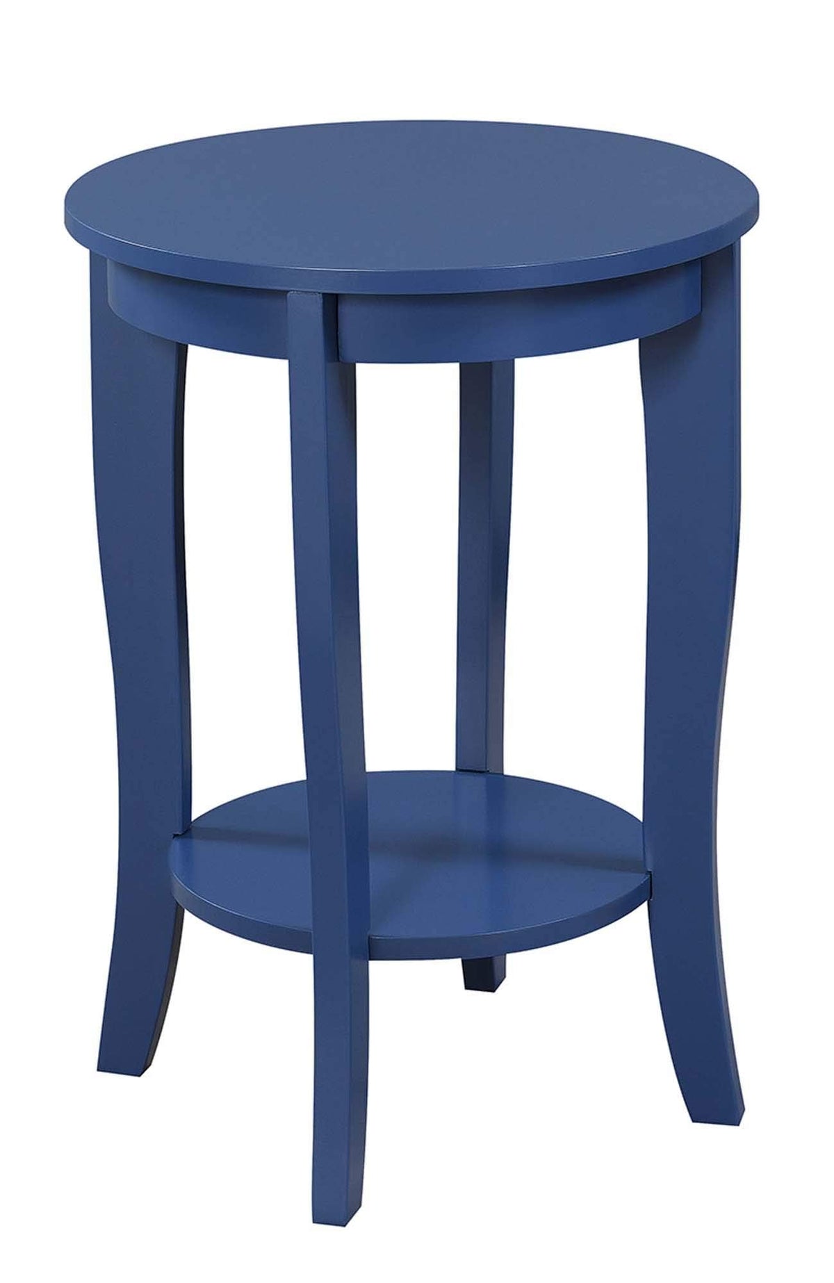 Cobalt Blue Round End Table Z456