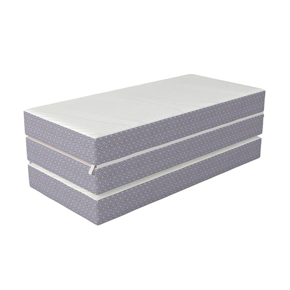 Full 6" Folding Memory Foam Mattress, Gray Knit Cover, Tri-Fold K5302
