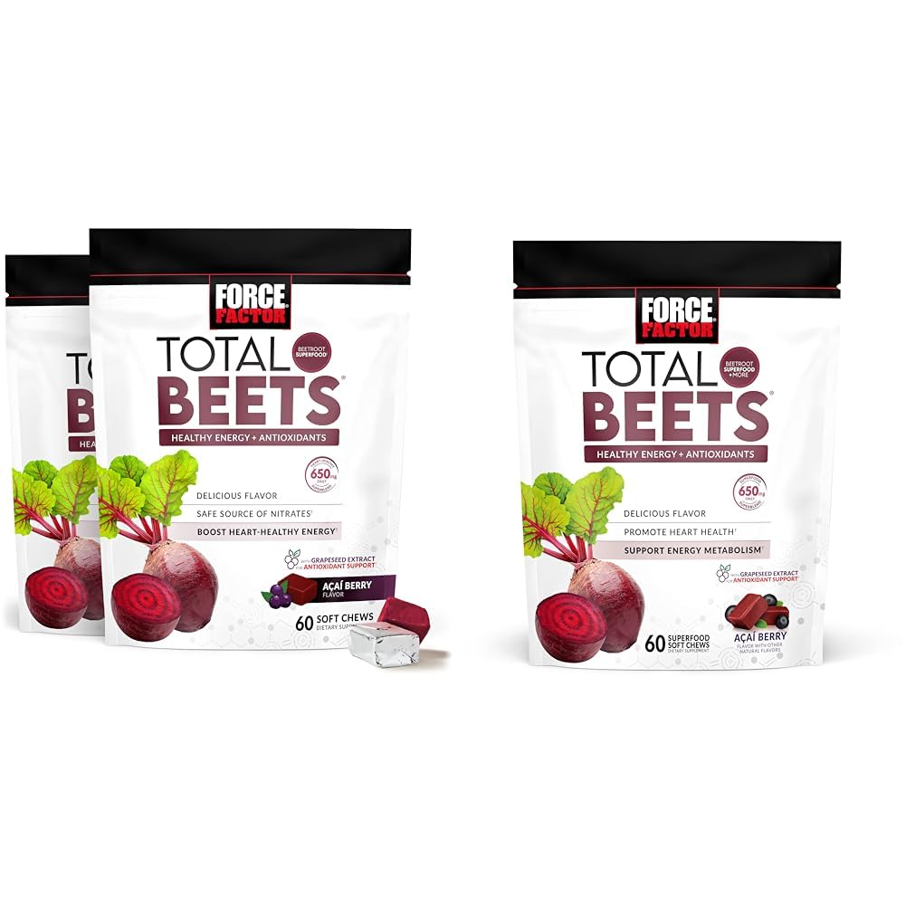 Beetroot Soft Chews 120 Count 2-Pack & 60 Count T668