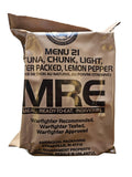 MRE Meal Ready to Eat with Entree Snacks Dessert Drink Mix Utensils T245