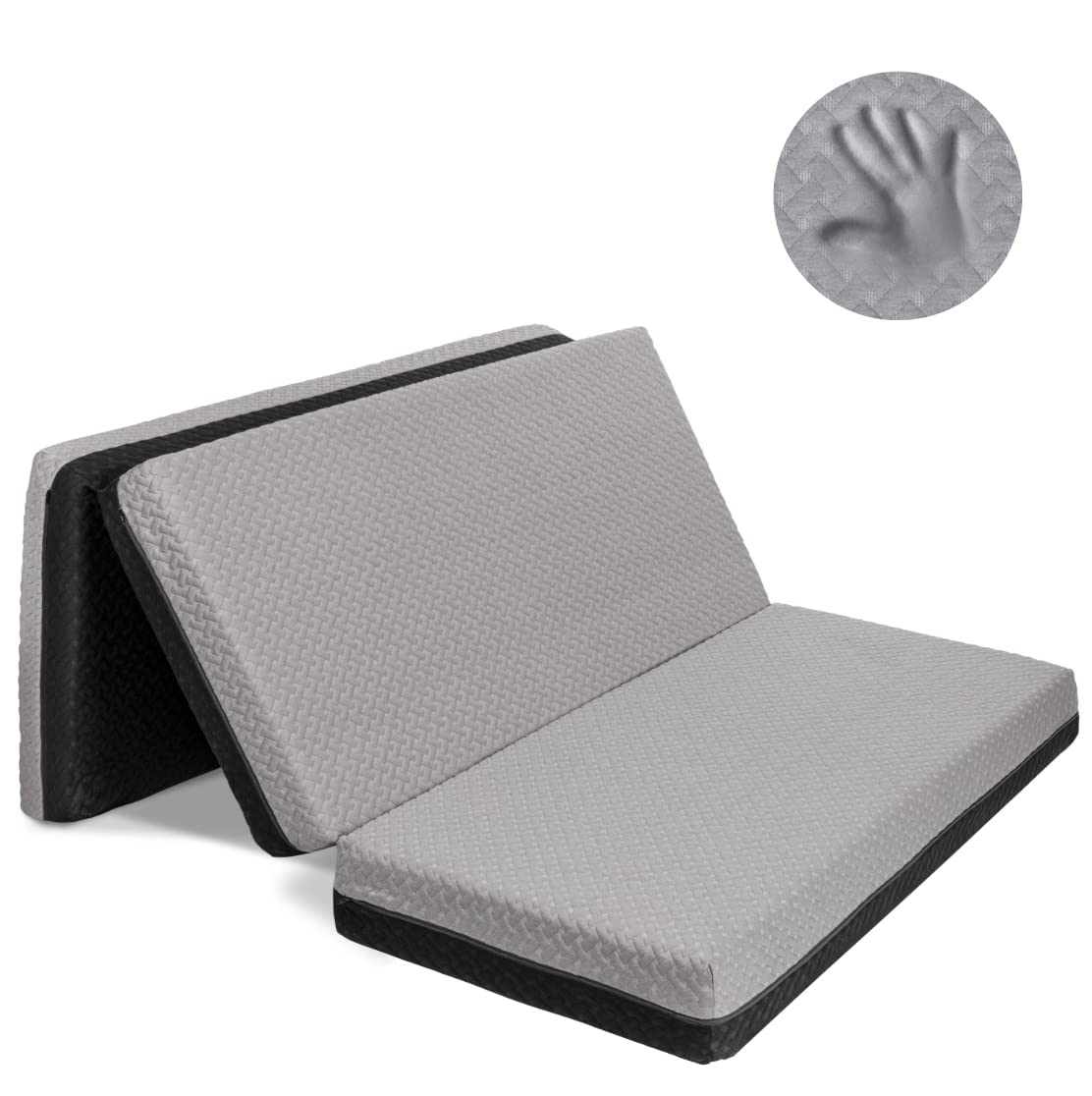 Memory Foam Tri Folding Mattress with Waterproof Washable Cover R47246