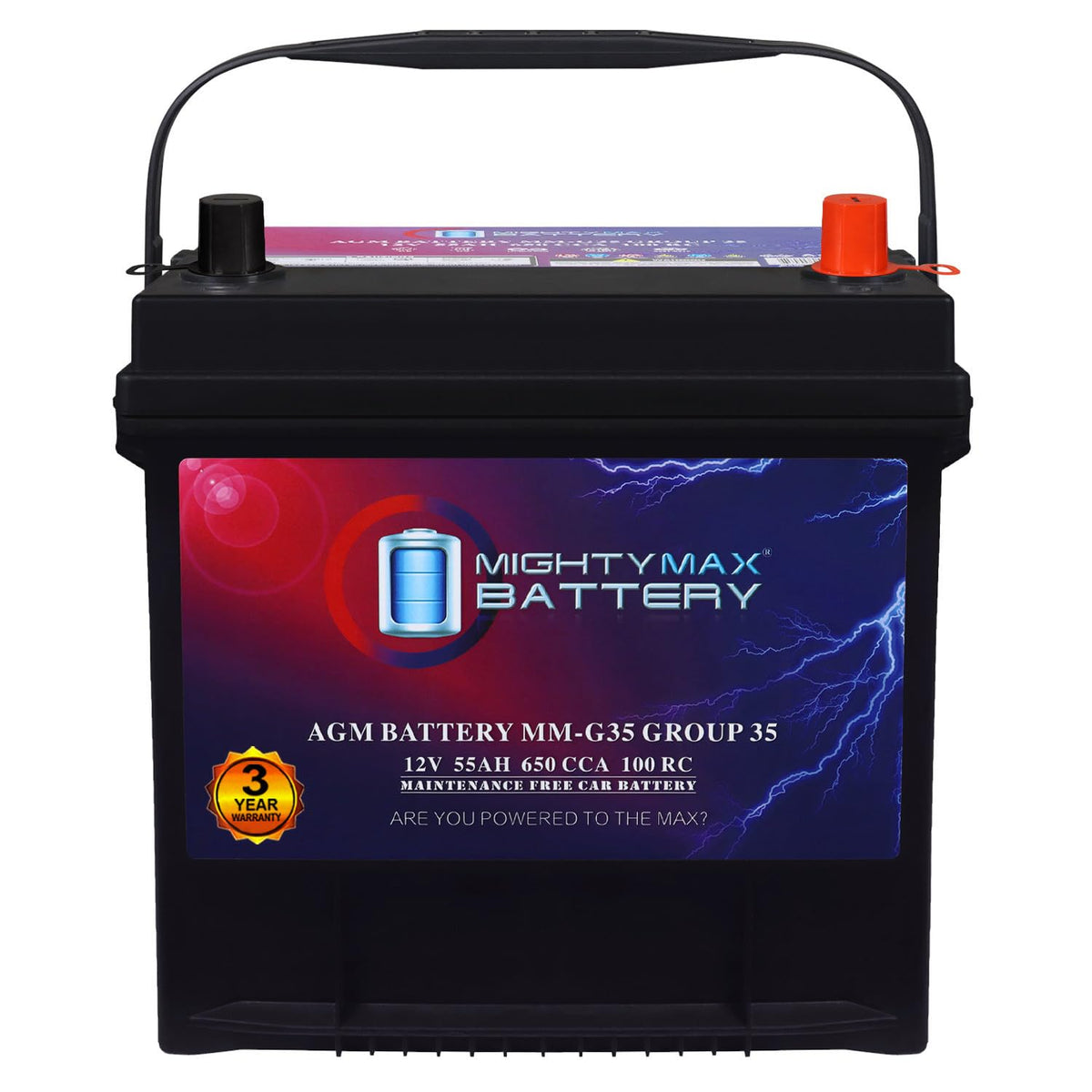 12V 55Ah AGM Replacement Battery N22856