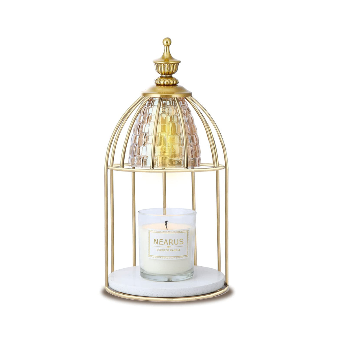 Candle Warmer Lamp with Marble Base and Timer H685