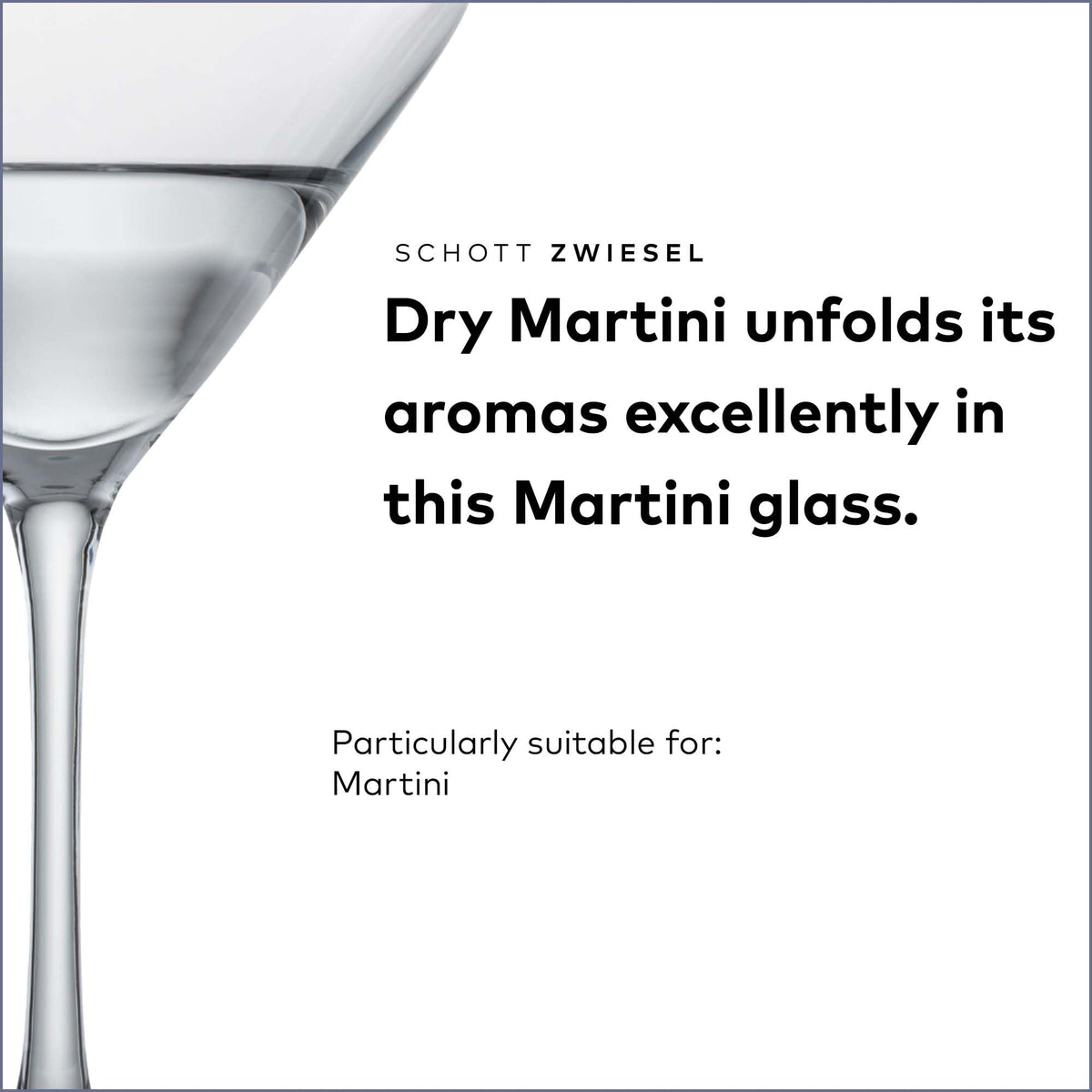 Martini Glass Set of 6 Dishwasher-Safe Tritan Crystal 8.5 Ounce O509
