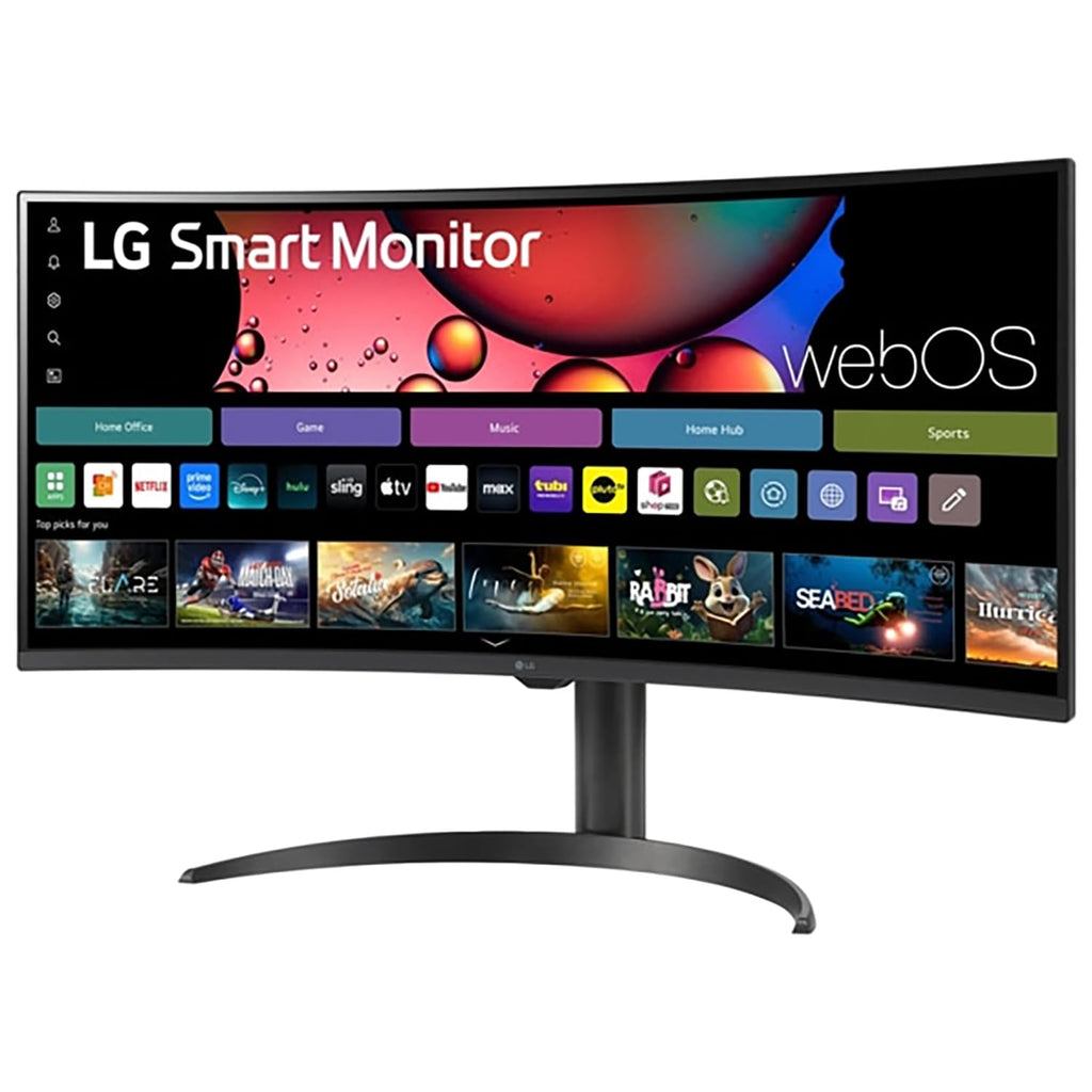 34" Curved UltraWide WQHD Smart Monitor with HDR10 100Hz Adjustable Stand W341025