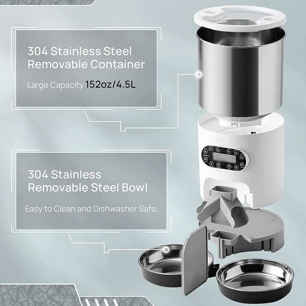 Automatic Cat Feeder 3L/4.5L Programmable A36023