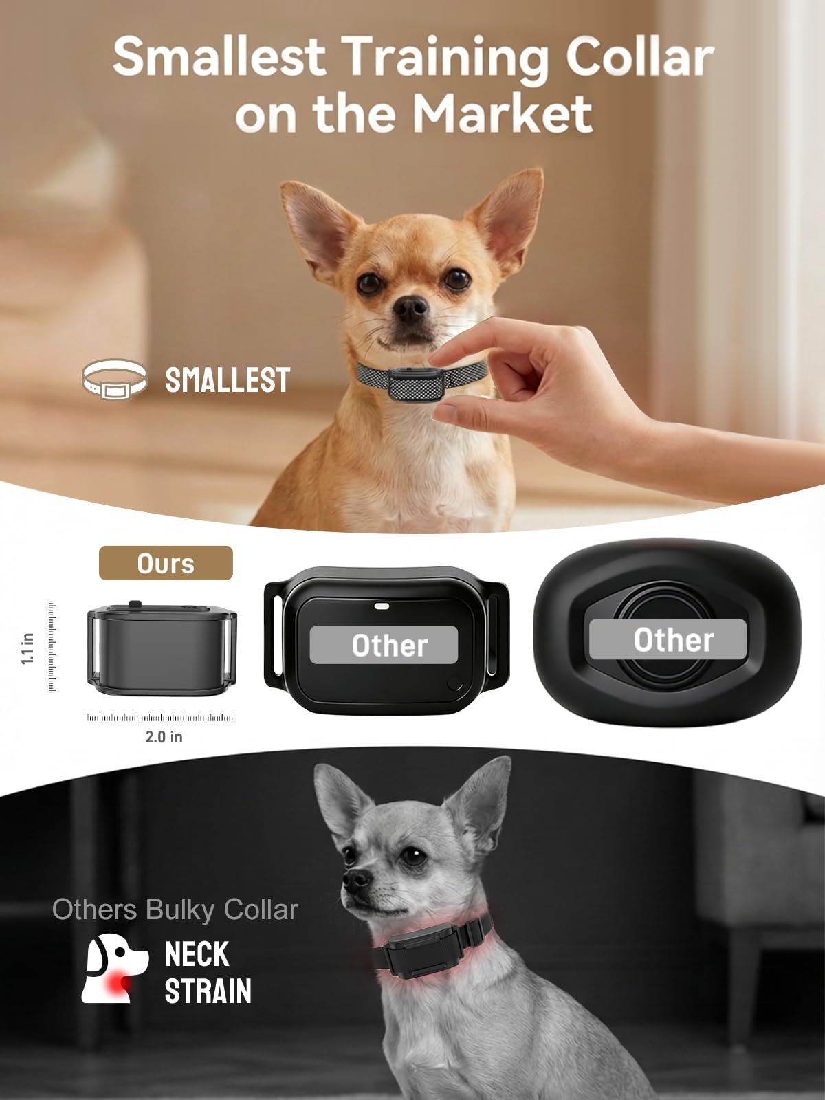 Wireless Dog Fence Up to 3500ft Waterproof Rechargeable Pet Containment System U39448
