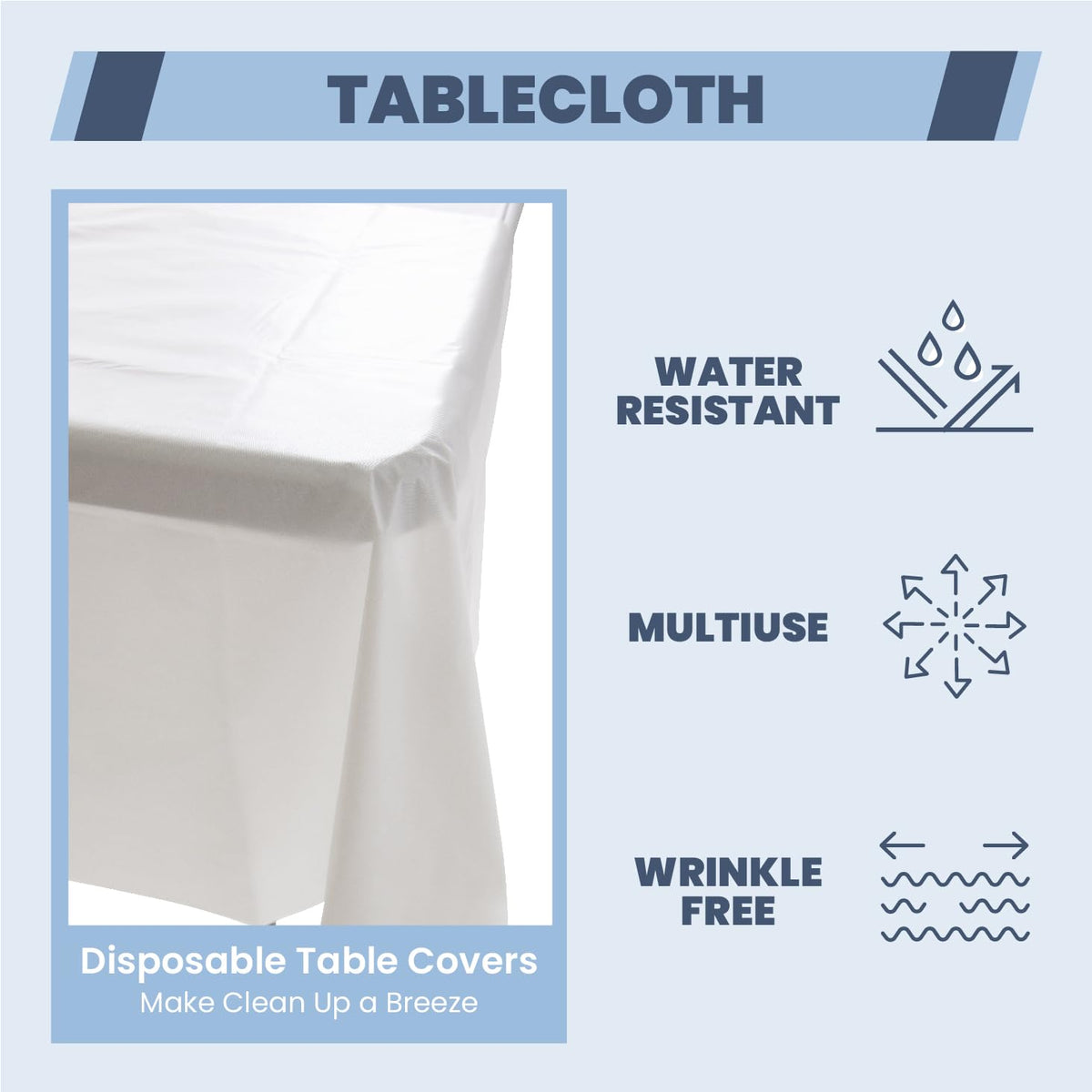 6FT Folding Picnic Table with Tablecloth S8740
