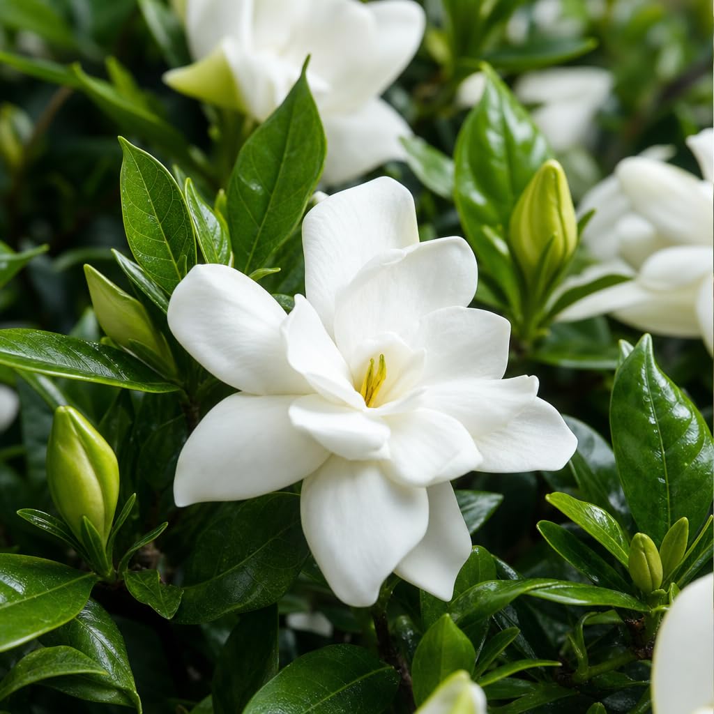 2 Extra Large 3 Gallon Frostproof Gardenia Jasminoides Fragrant Evergreen Shrub A752740