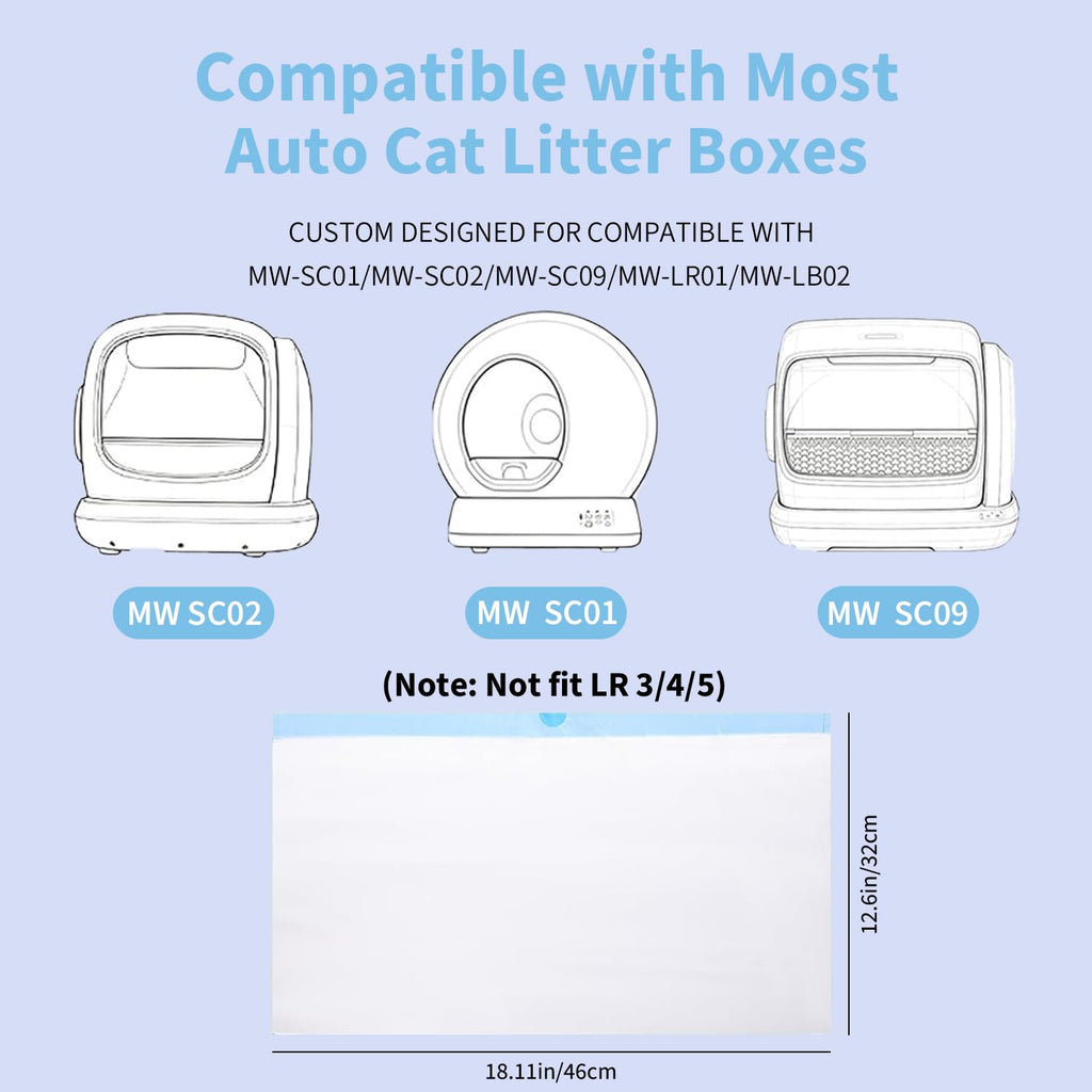 120 Count Self-Cleaning Cat Litter Box Liners N604312