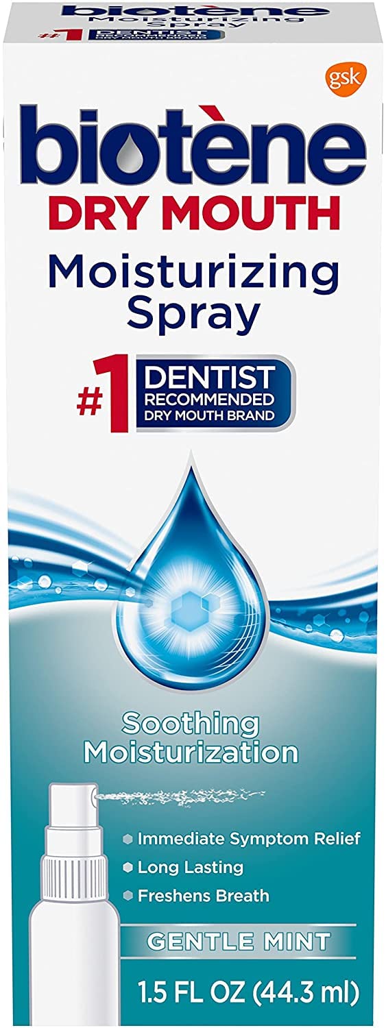 Gentle Mint Moisturizing Mouth Spray, 1.5 Fl Oz (Pack of 2) T850
