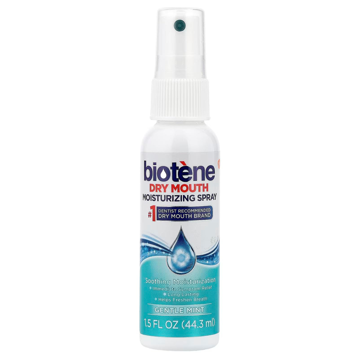 Gentle Mint Moisturizing Mouth Spray, 1.5 Fl Oz (Pack of 2) T850