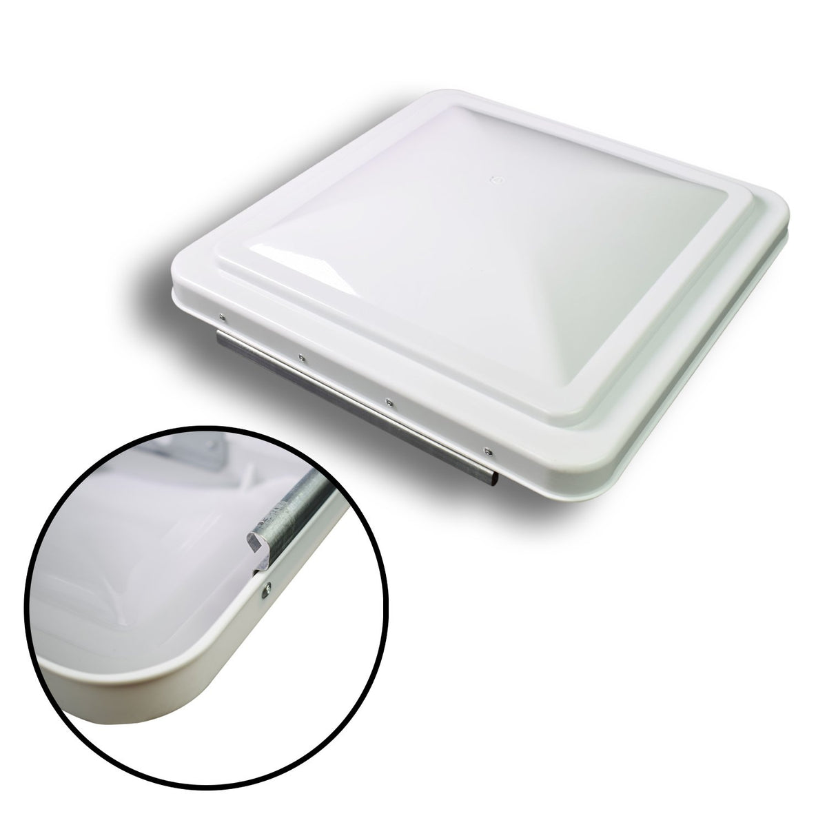 14 Inch White RV Roof Vent Cover P83752