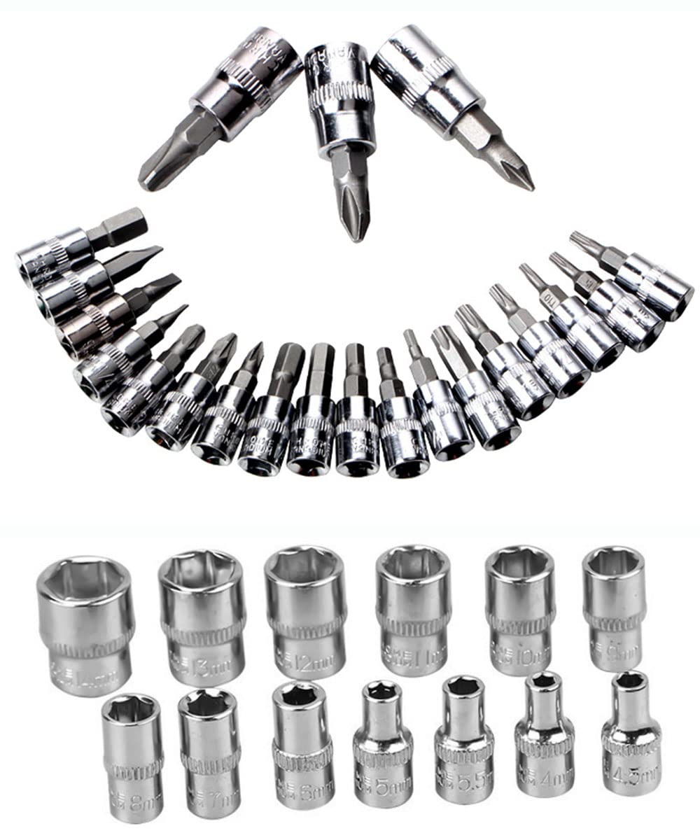 1/4 in. Drive Ratchet Socket Wrench Set J364
