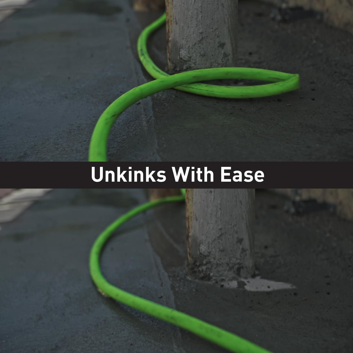 Lightweight Durable Kink-Resistant Garden Hose 3/4" x 100' Green D202
