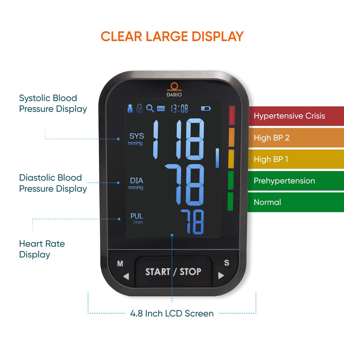 Blood Pressure Monitor with Carry Case T377