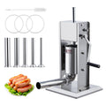Manual Stainless Steel Sausage Stuffer with 5 Stuffing Tubes P77284