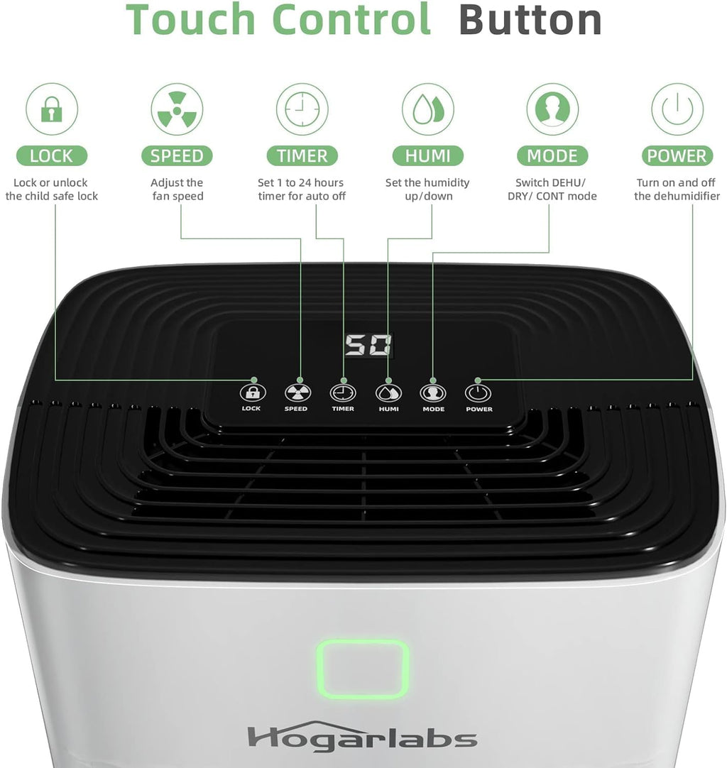 50 Pint Dehumidifier with Drain Hose & Auto Humidity Control H63459