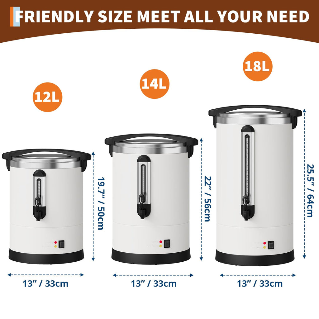 12L Stainless Steel Coffee Urn I8418