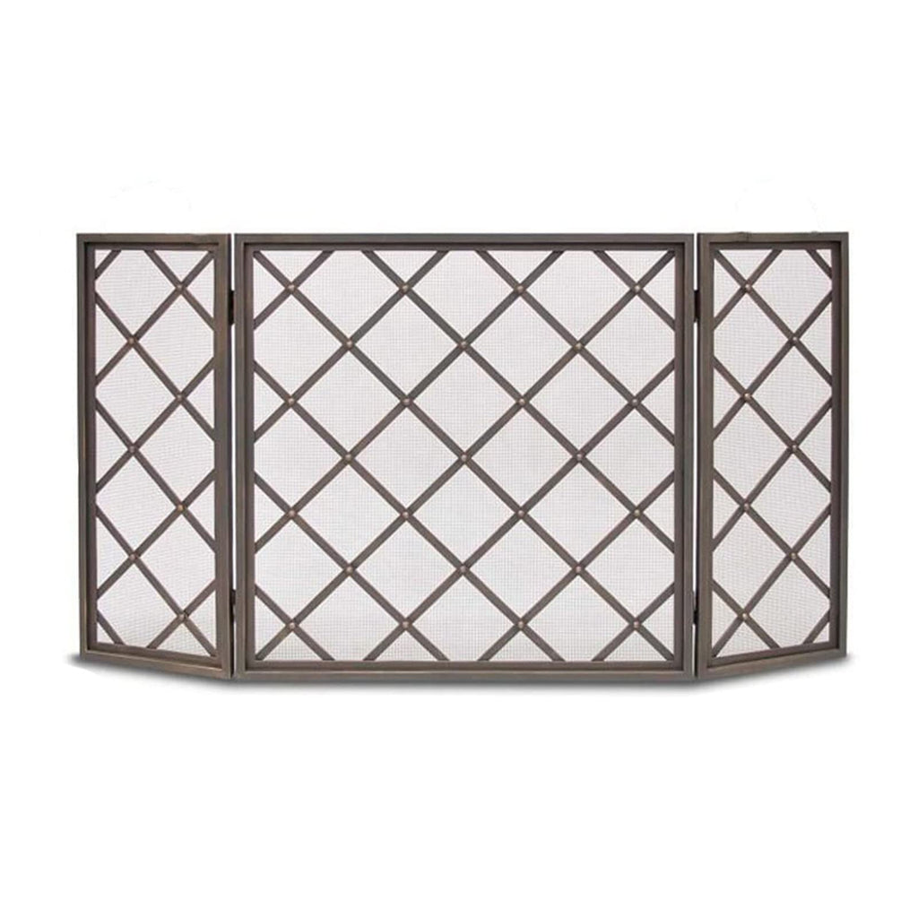 60 Inch Black 3 Panel Fireplace Screen T335346
