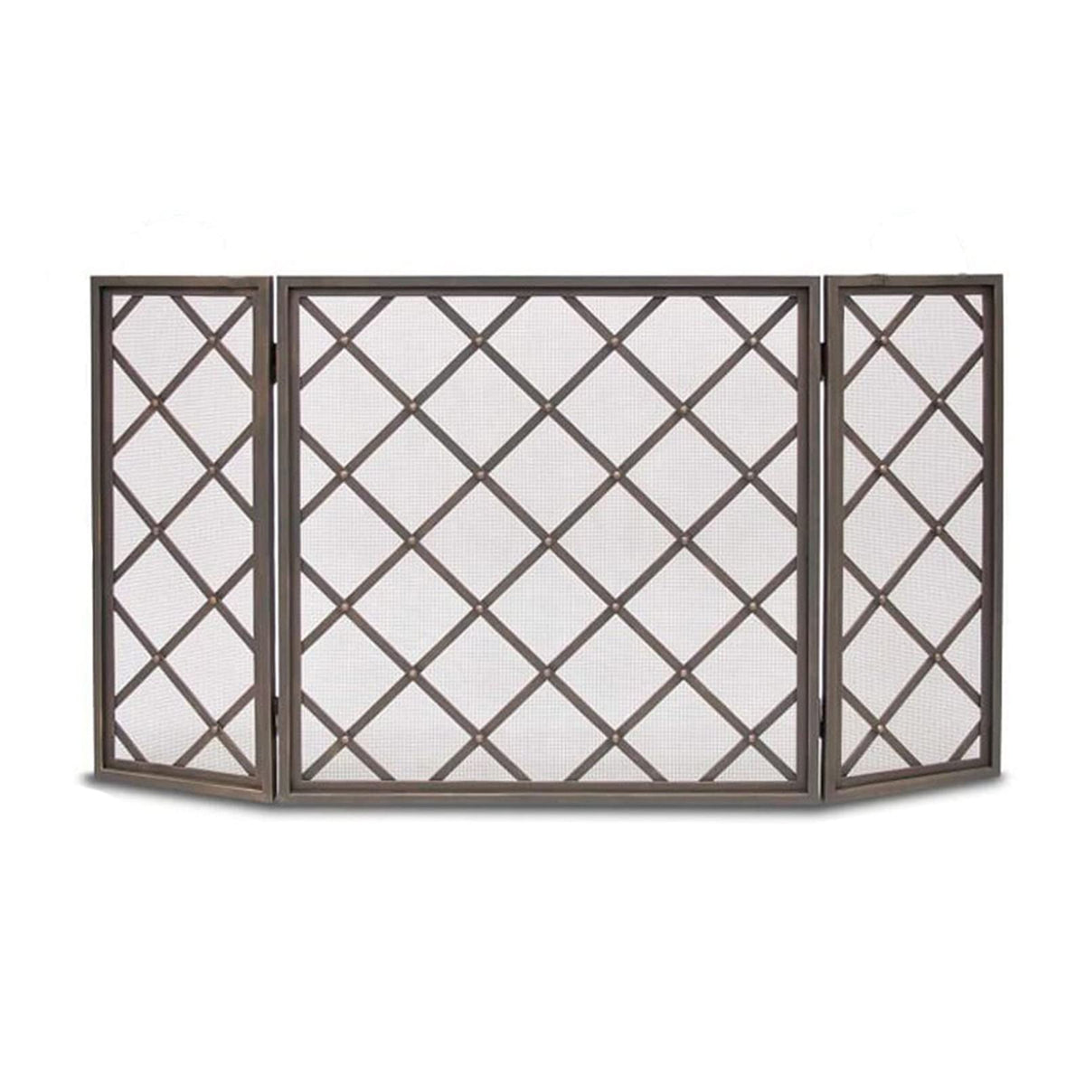 60 Inch Black 3 Panel Fireplace Screen T335346