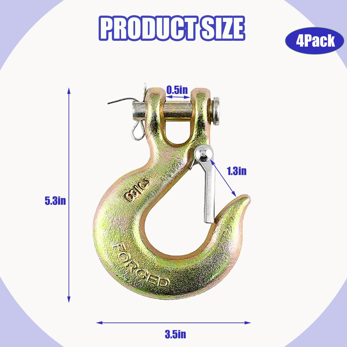 3/8'' Chain Hook with Safety Latch T940