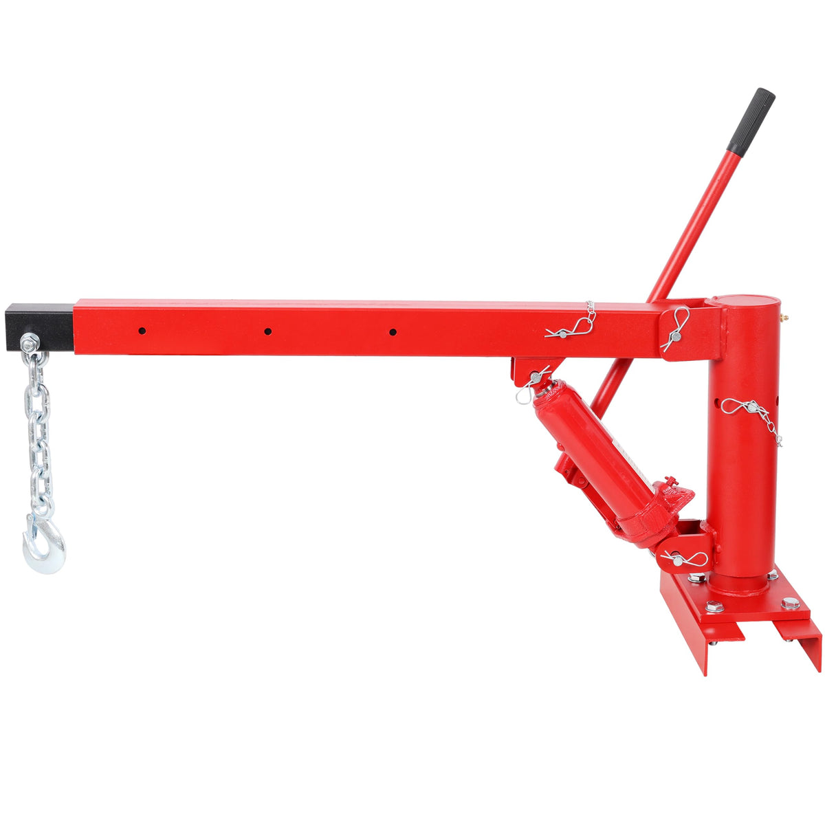 Hydraulic Pickup Truck Crane, 1000 lbs Capacity, 360° Swivel, Red C70371