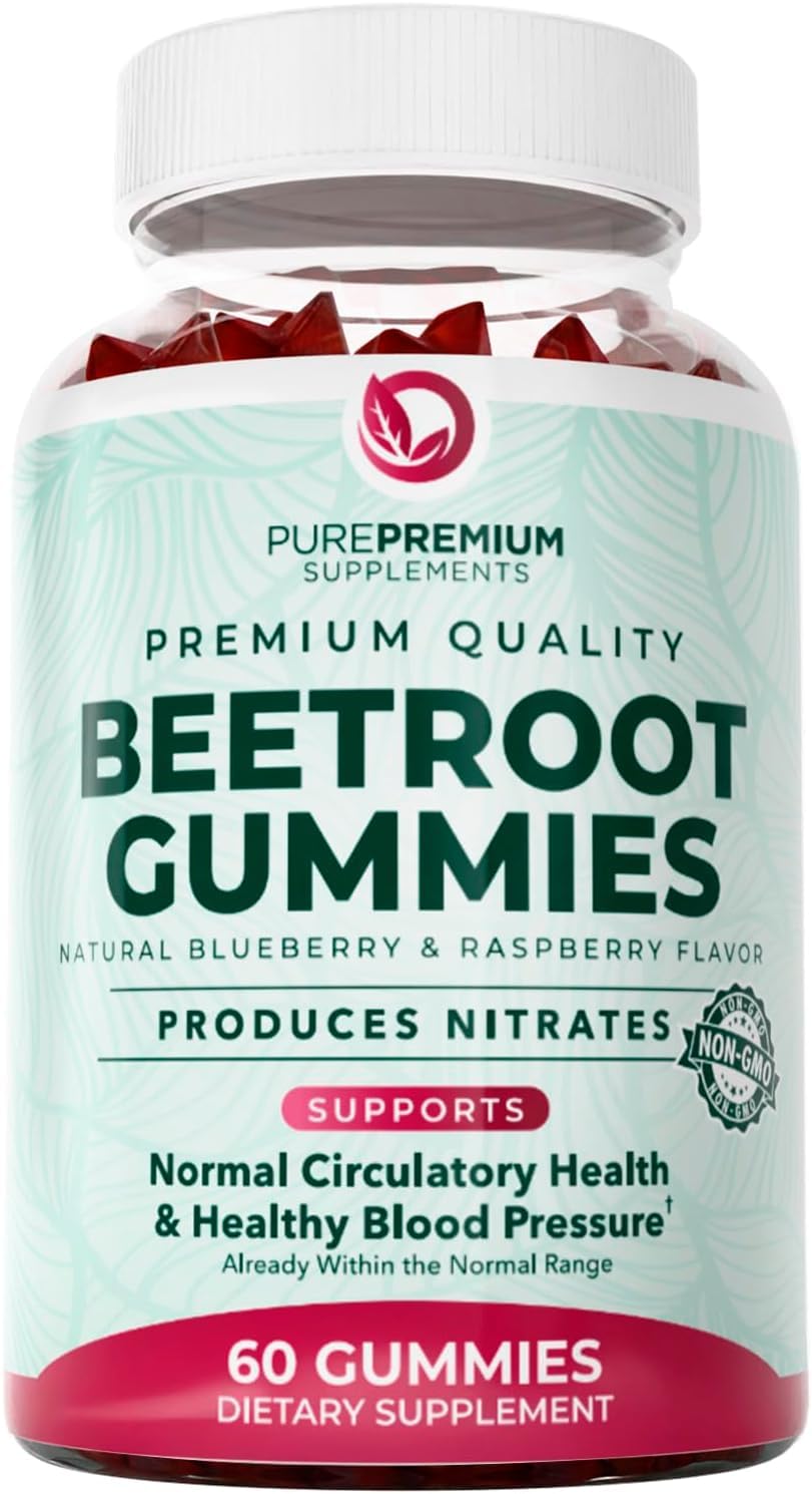 Beet Root Gummies 50:1 Extract Sugar Free Chews Vegan I84226