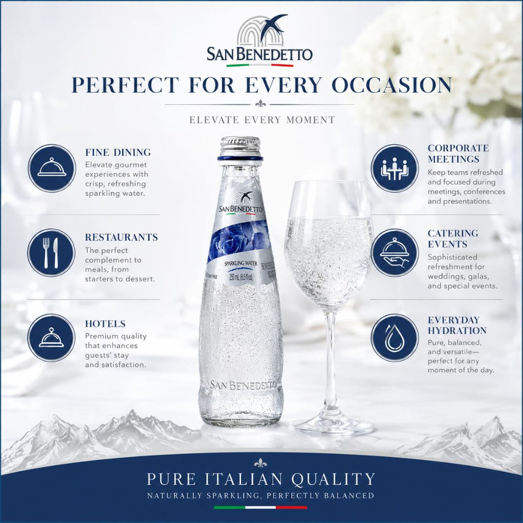 Sparkling Mineral Water 250 mL Glass Bottles 12 Count G4272