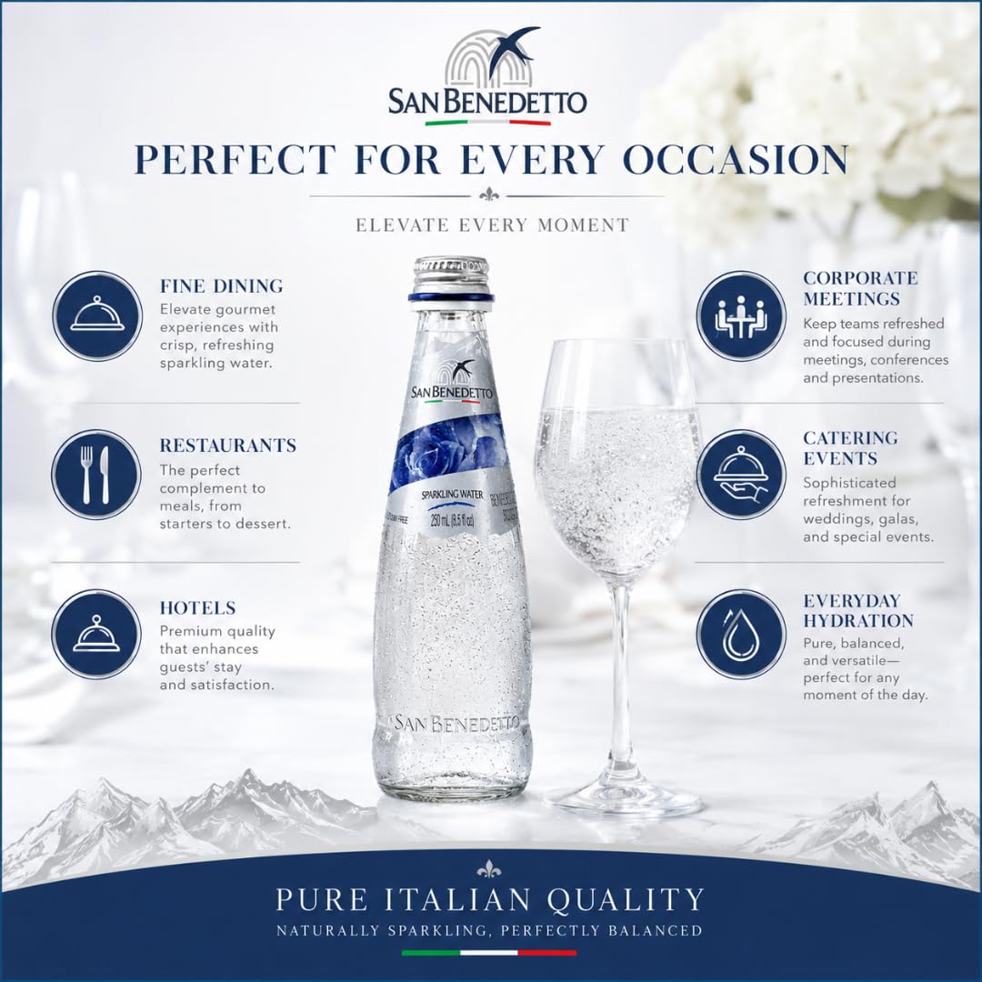 Sparkling Mineral Water 250 mL Glass Bottles 12 Count G4272