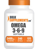 Omega 3-6-9 Softgels from Flaxseed, Evening Primrose & Fish Oil, 240 Count V87612