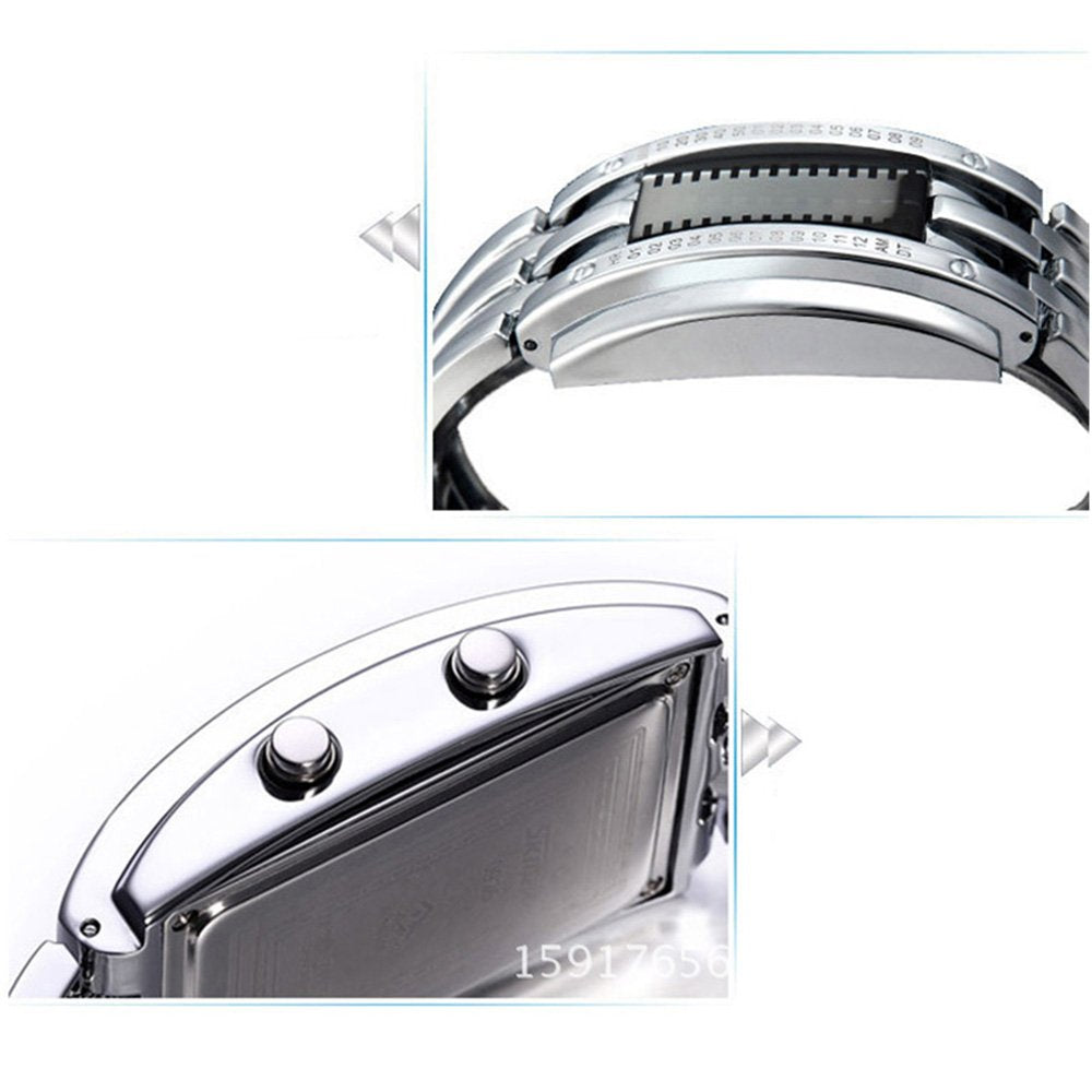 Mens Blue LED Digital Watch J300