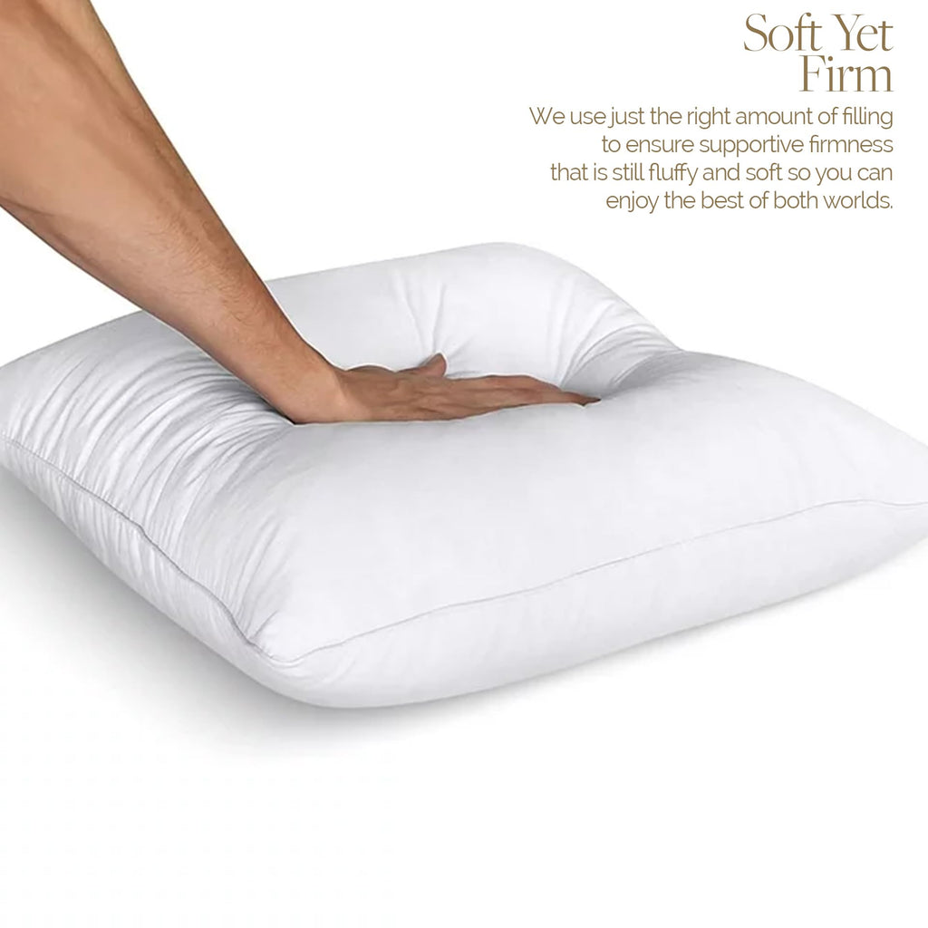 King Size Pillows Set of 2 20 x 36 Hypoallergenic Down Alternative Pillow Inserts A651109