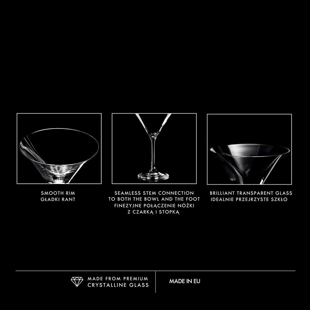 Martini Glasses Set of 6, 5.1 oz E94193