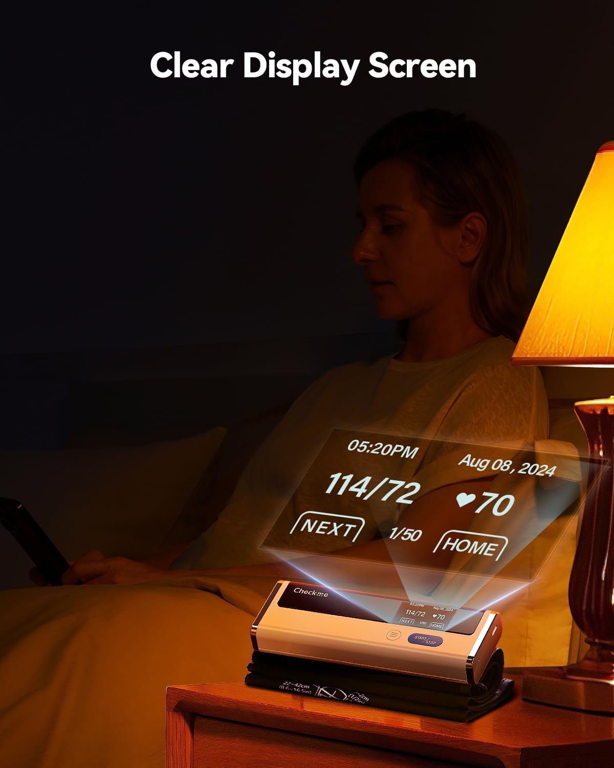Upper Arm Blood Pressure Monitor with Bluetooth Cuff B219