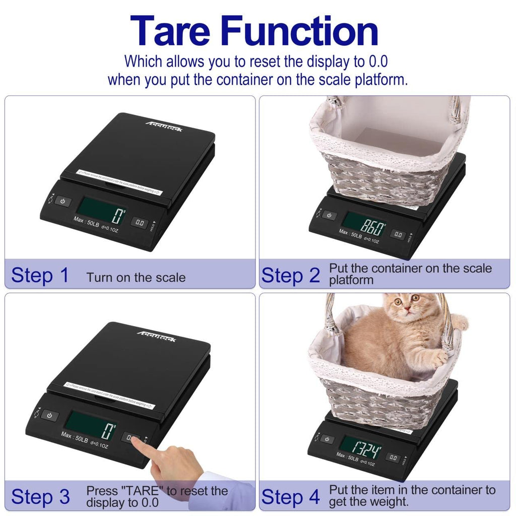 50 lb Black Digital Shipping Postal Scale C813933