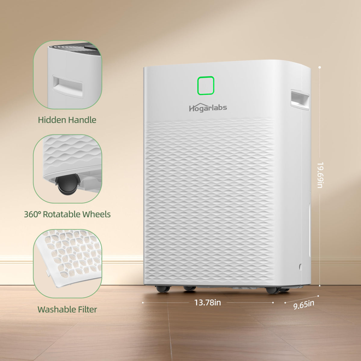 50 Pint Dehumidifier with Drain Hose & Auto Humidity Control H63459