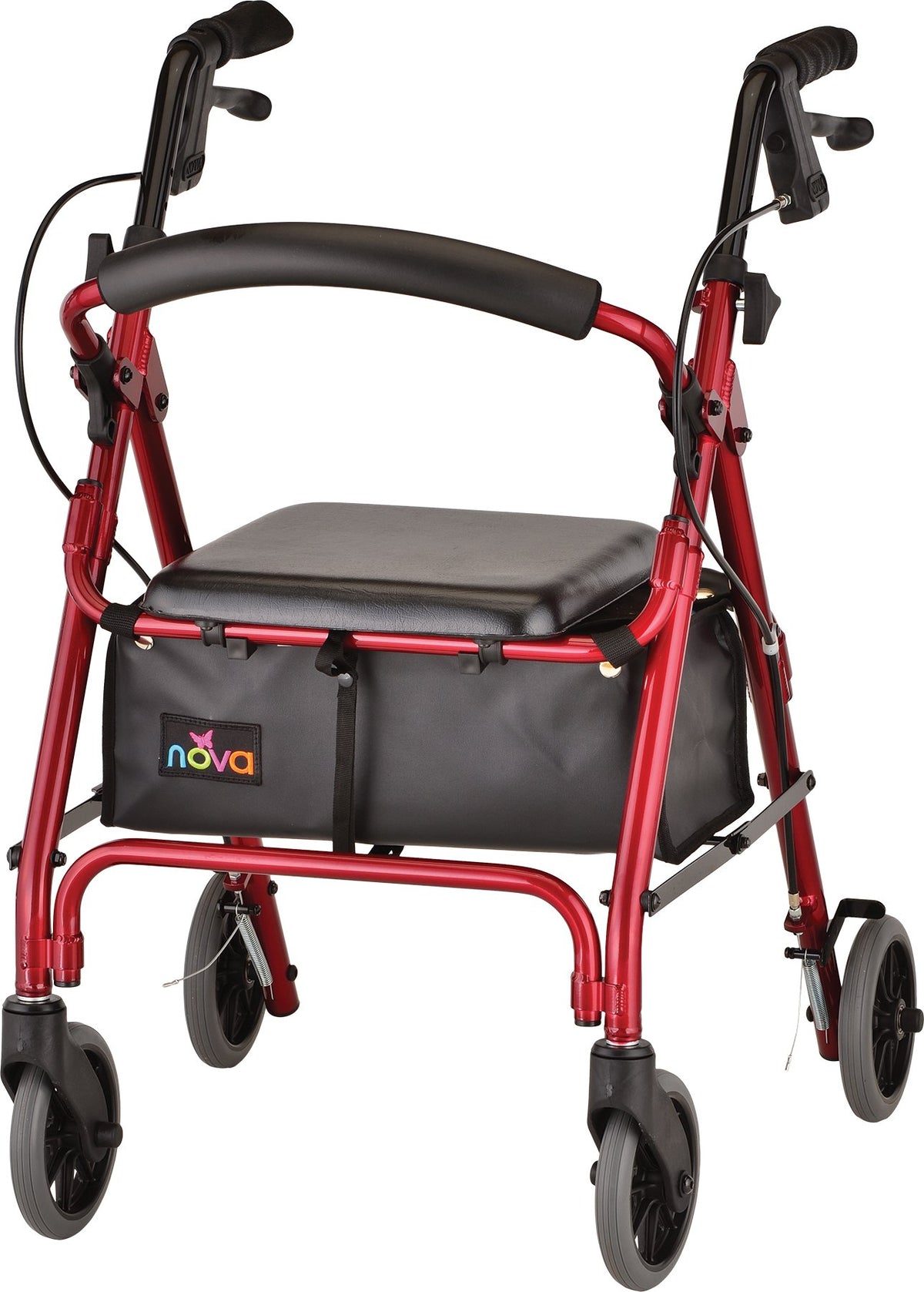 Lightweight Folding Narrow Rollator Walker with Seat C10244