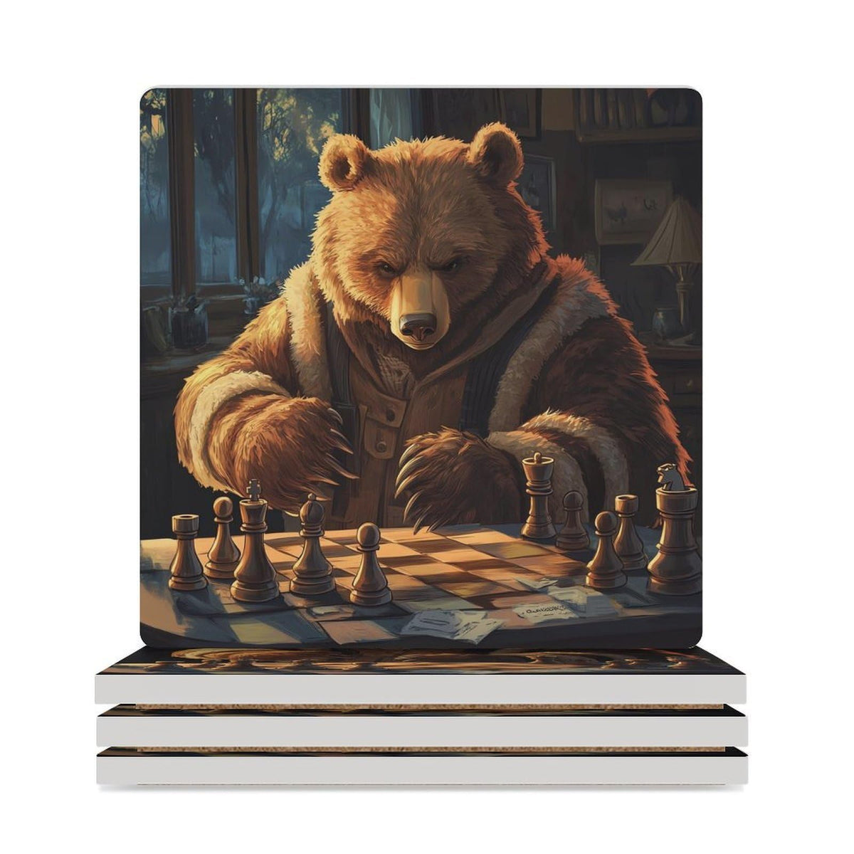Ceramic Coasters Set W84548