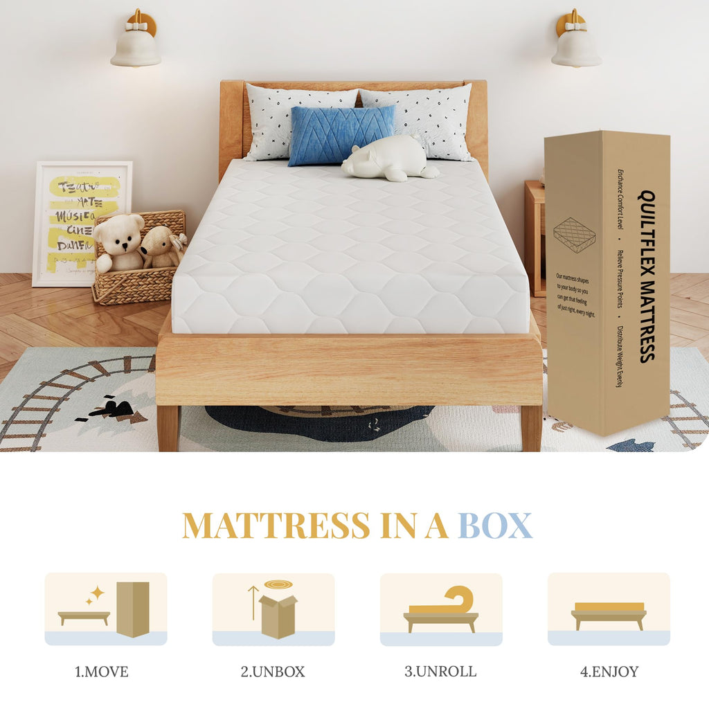 5 Inch Twin Size Memory Foam Mattress A82832