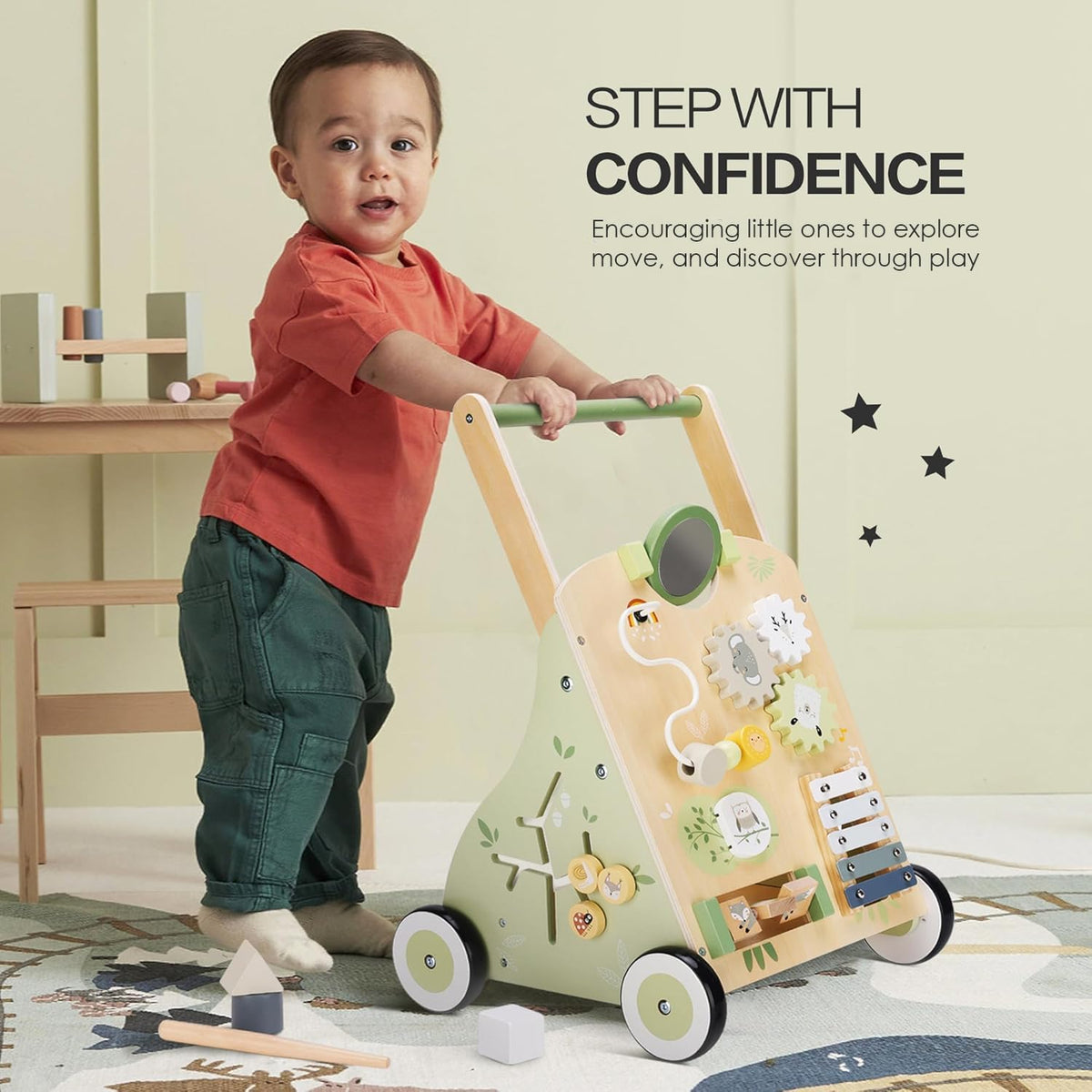 Wooden Baby Walker 18M+ Q863