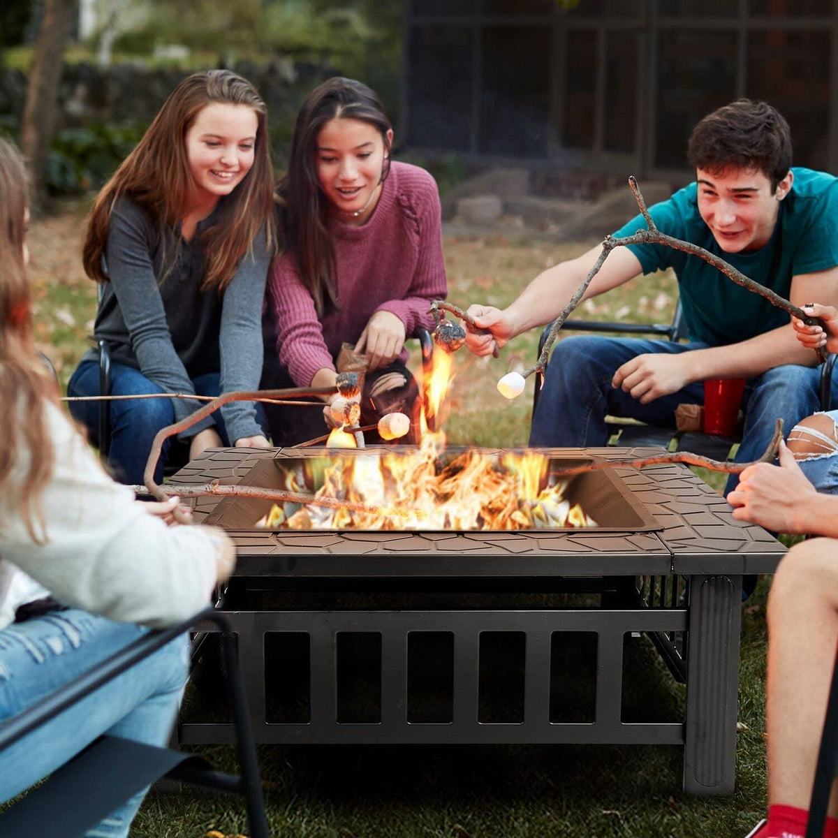 32 inch Outdoor Fire Pit with Grill O970