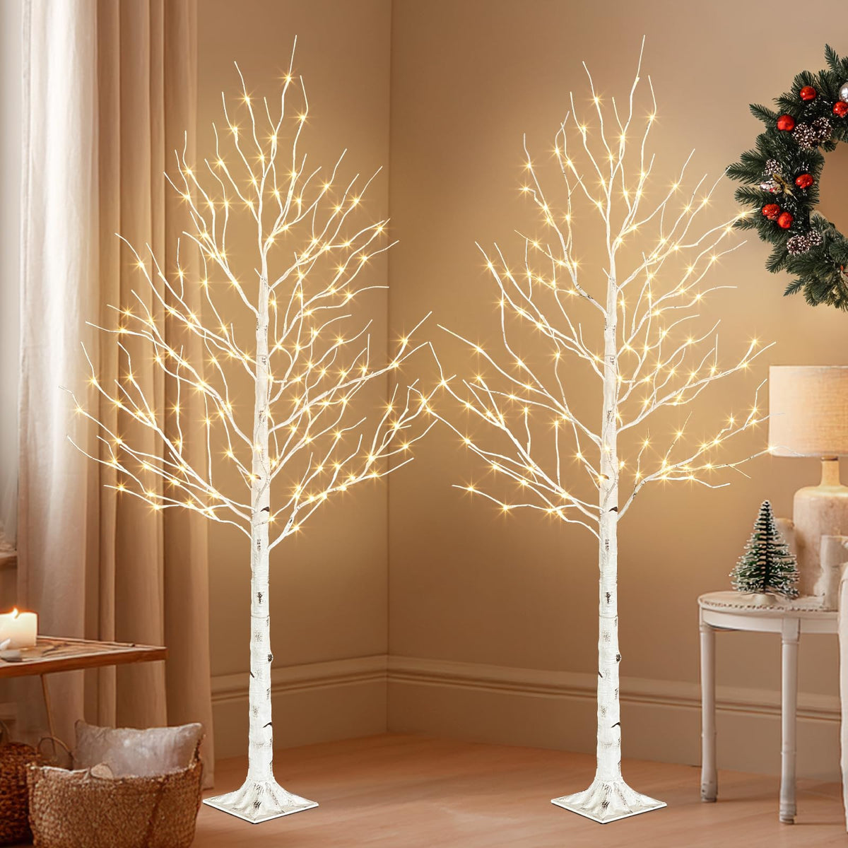 6ft Lighted Birch Tree E531